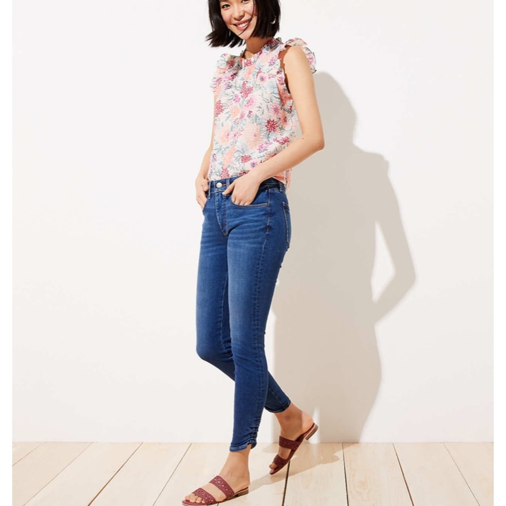 Cinched Hem Jean -LOFT